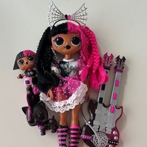 OMG! Remix Rock Metal Chick Fashion Doll plus Lil’ sister and pet